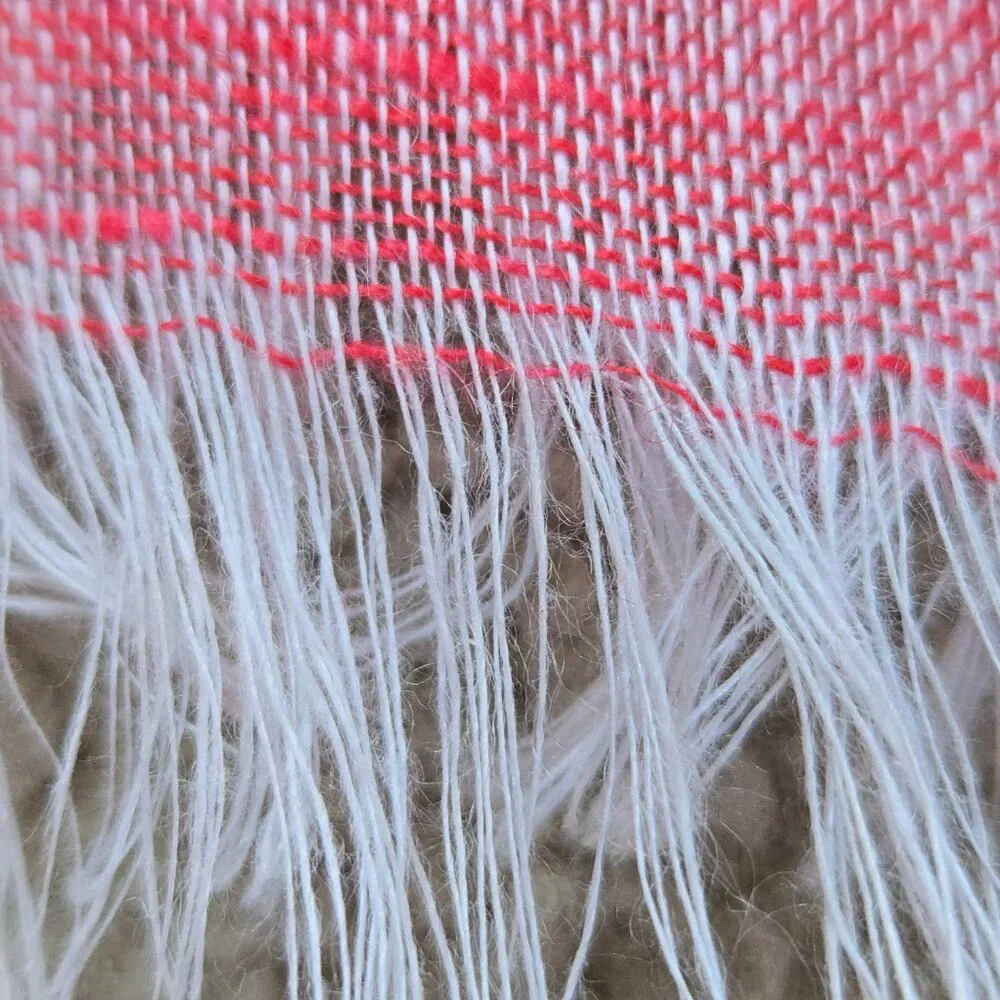 NWOT Puro Lino Italian Linen Scarf Pink - Picture 2 of 7